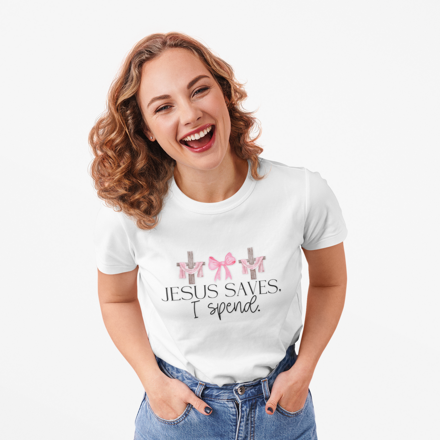 Jesus Saves I Spend Soft Style T-Shirt SS