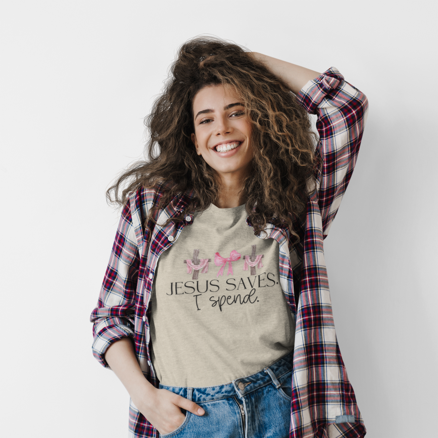 Jesus Saves I Spend Soft Style T-Shirt SS