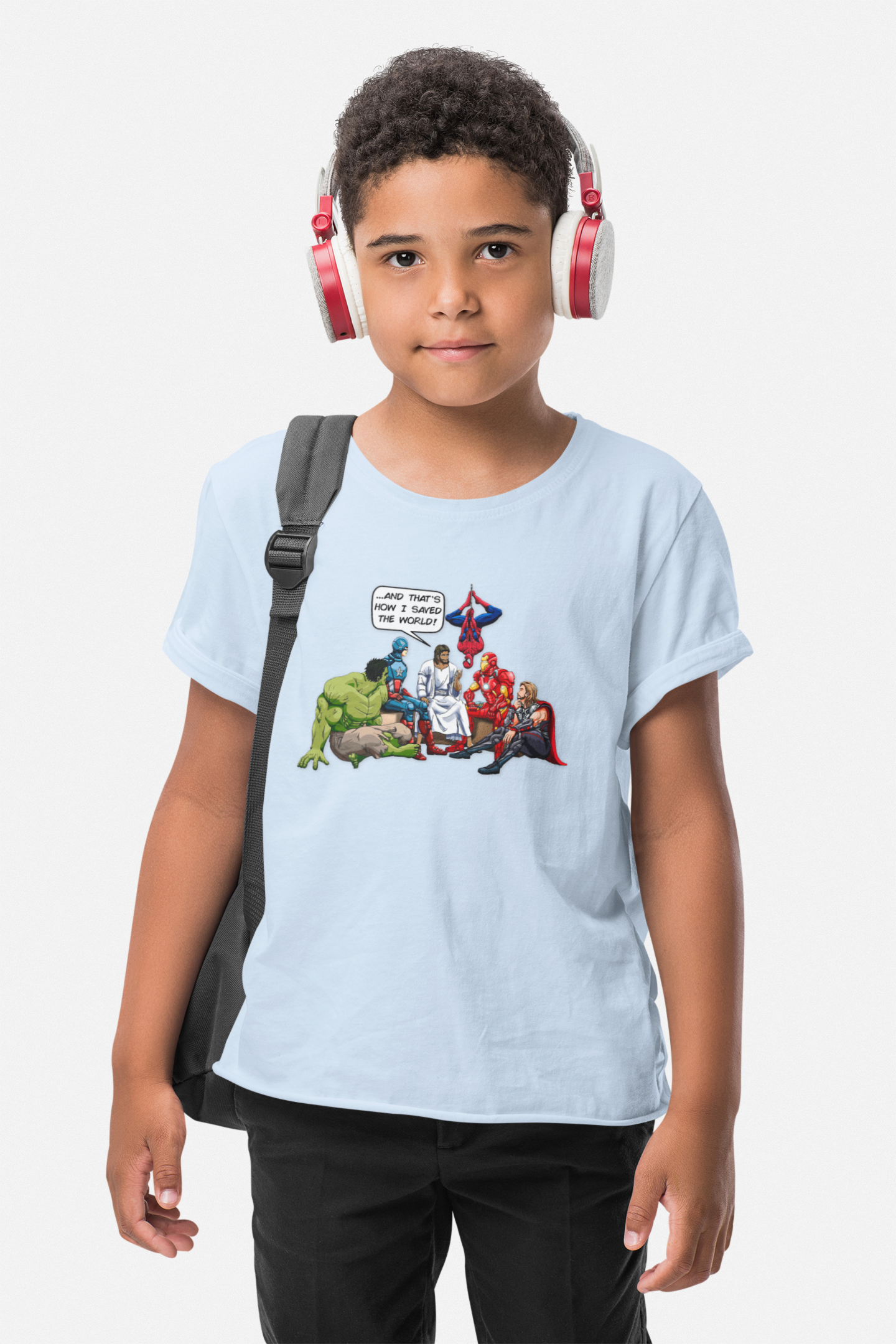 Jesus is the Superhero Kids Heavy Cotton™ Tee
