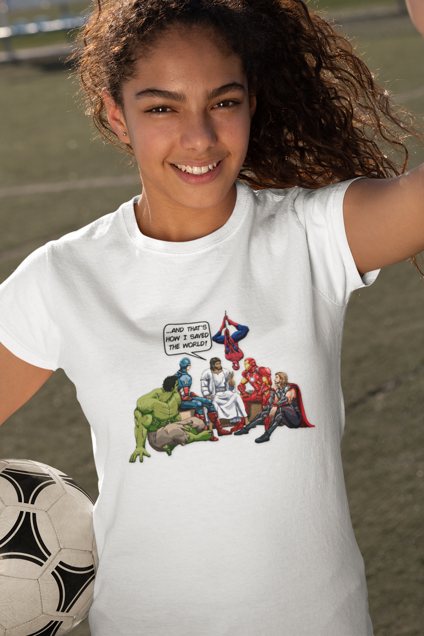 Jesus is the Superhero Kids Heavy Cotton™ Tee