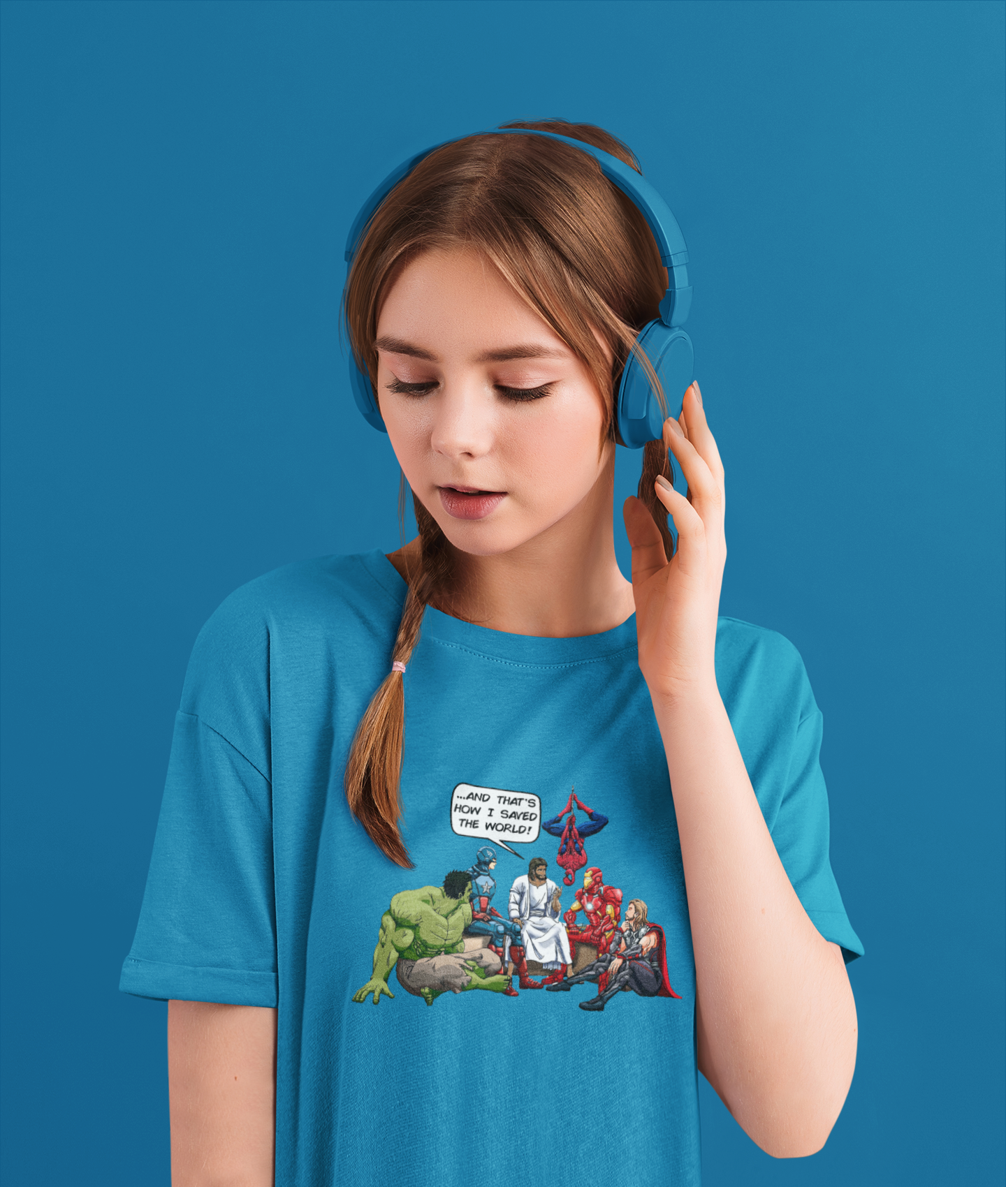 Jesus is the Superhero Kids Heavy Cotton™ Tee