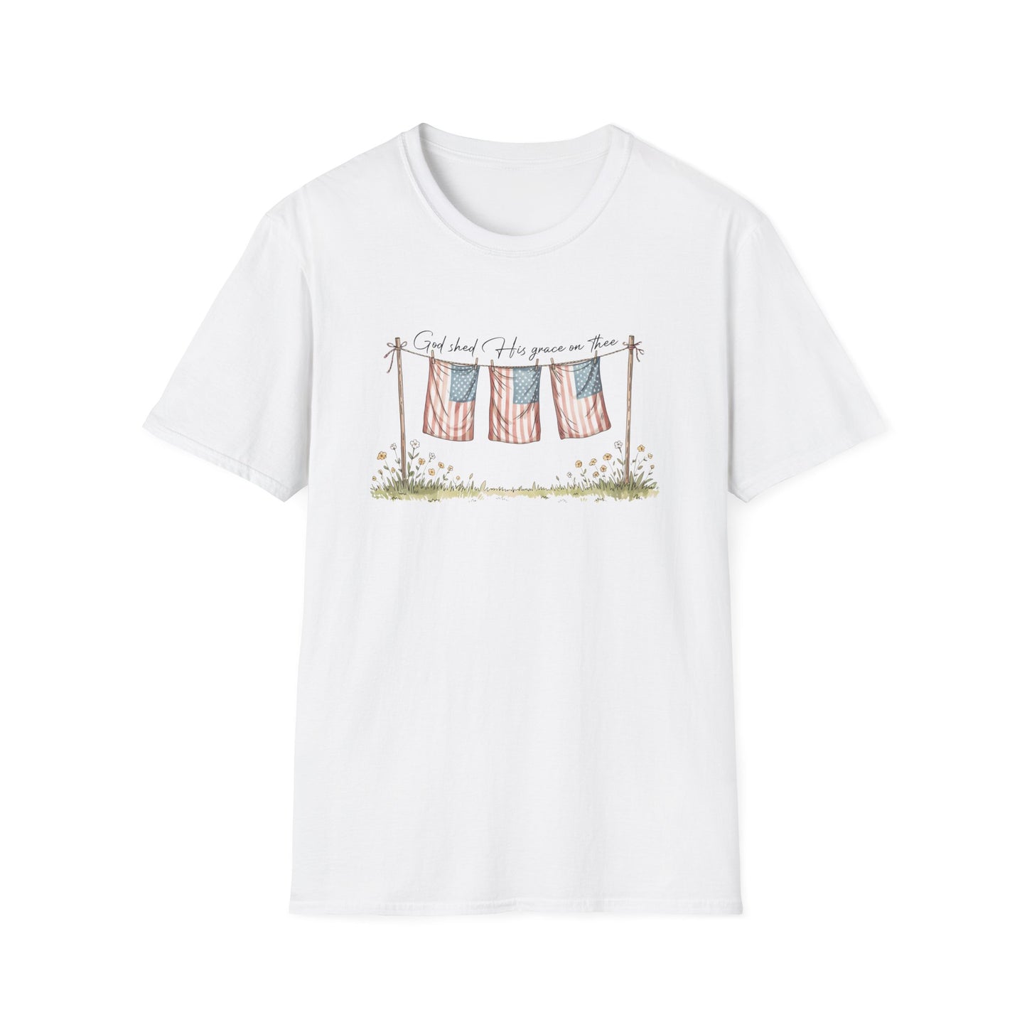 God Shed His Grace Softstyle T-Shirt