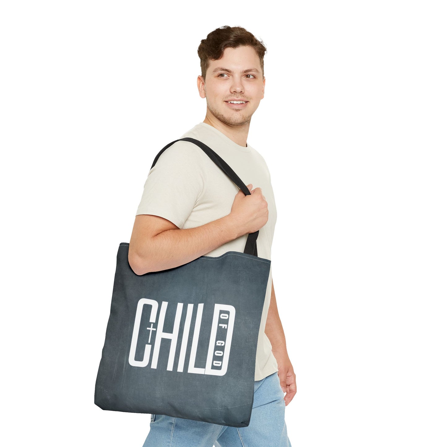 Child of God Blue Tote Bag