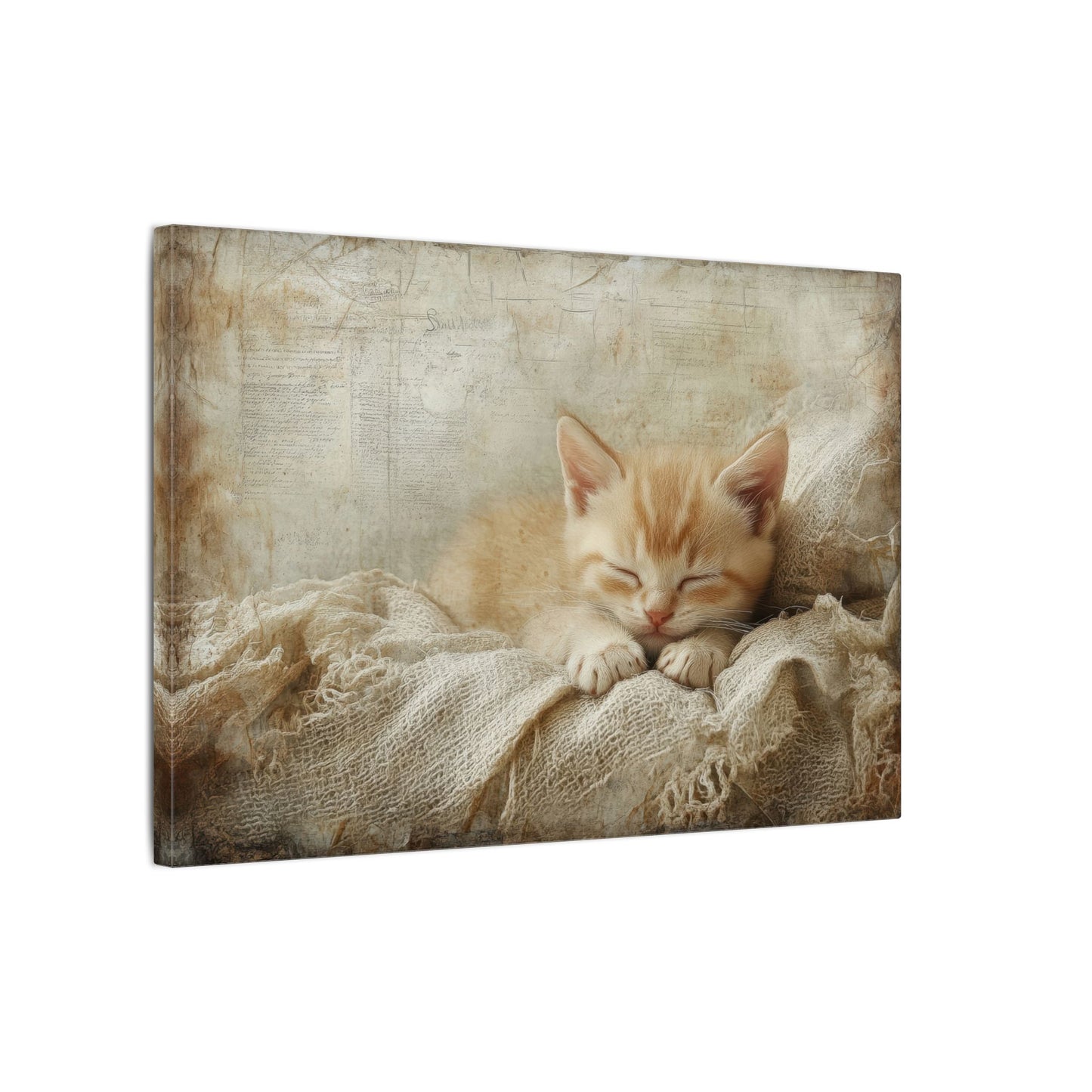 Cat Nap Canvas Wall Art