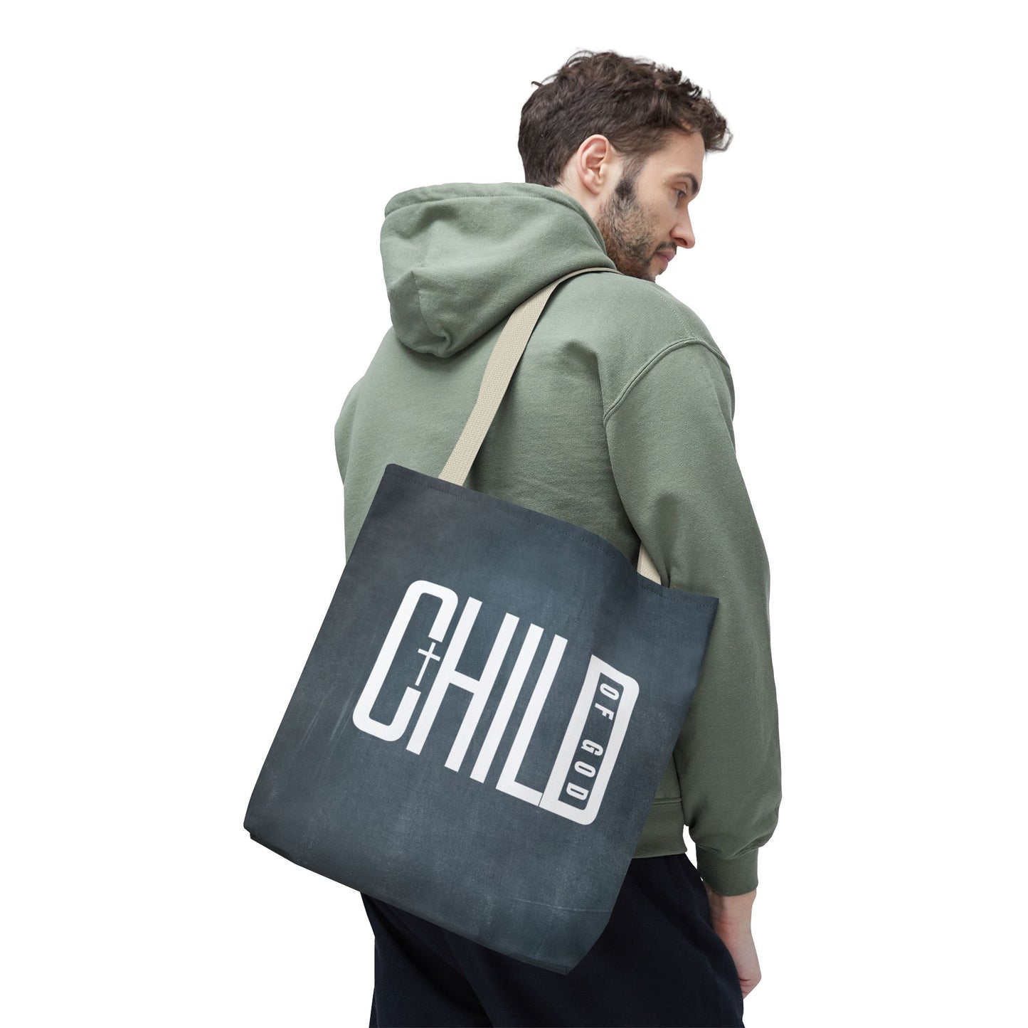 Child of God Blue Tote Bag