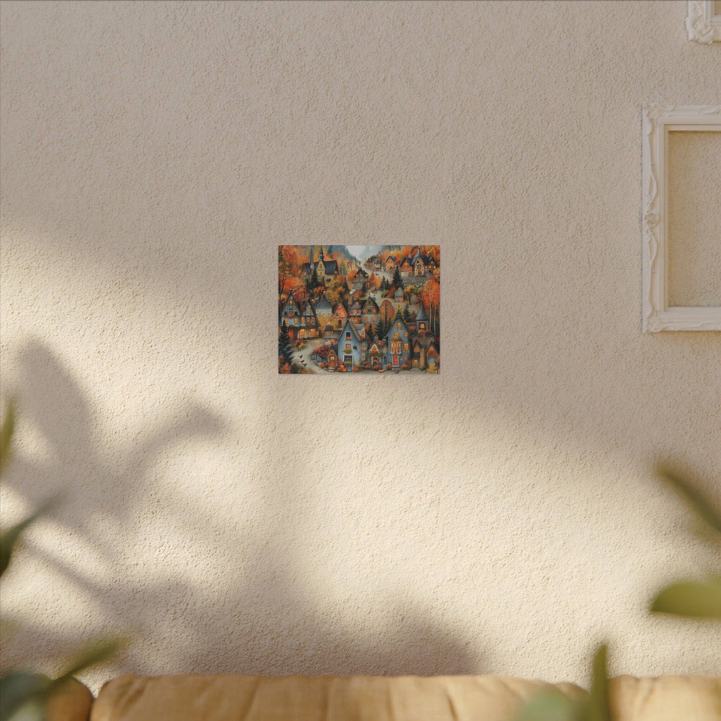 Charming Fall Village Canvas Collection #10