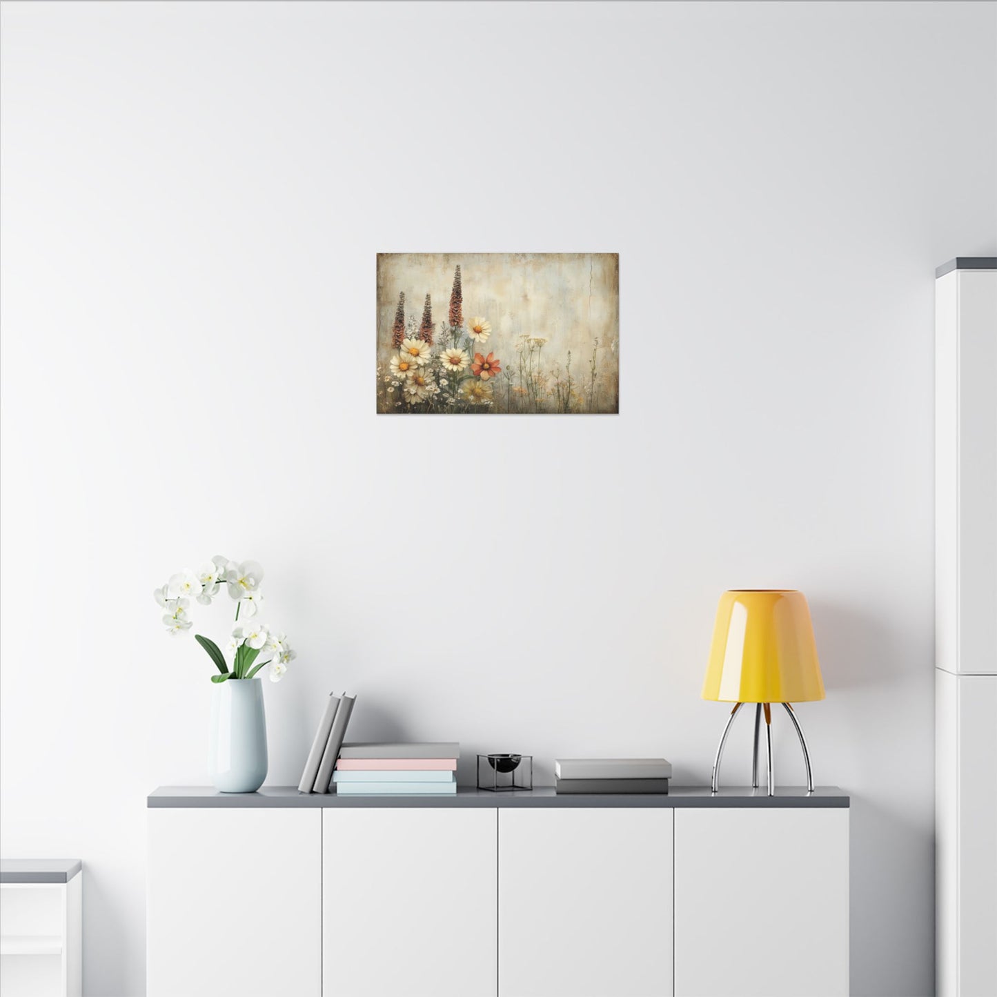 Wildflower Cluster Canvas Wall Art
