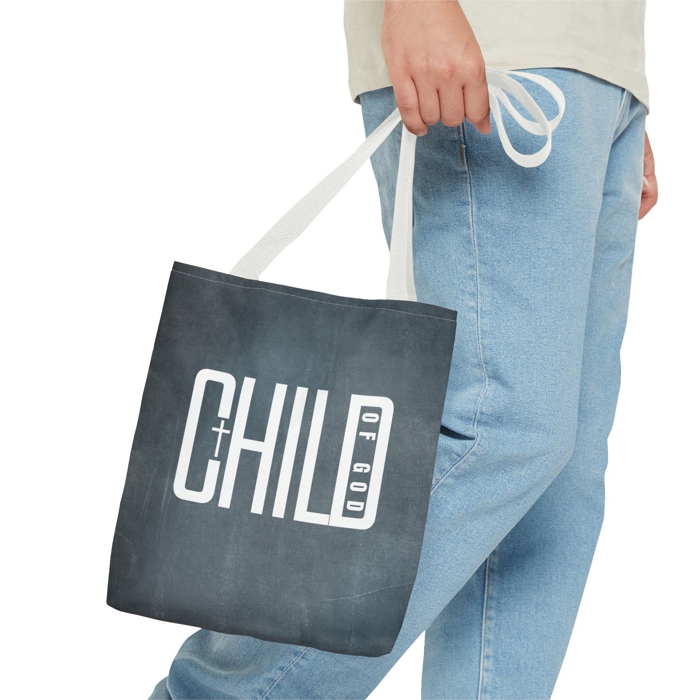 Child of God Blue Tote Bag