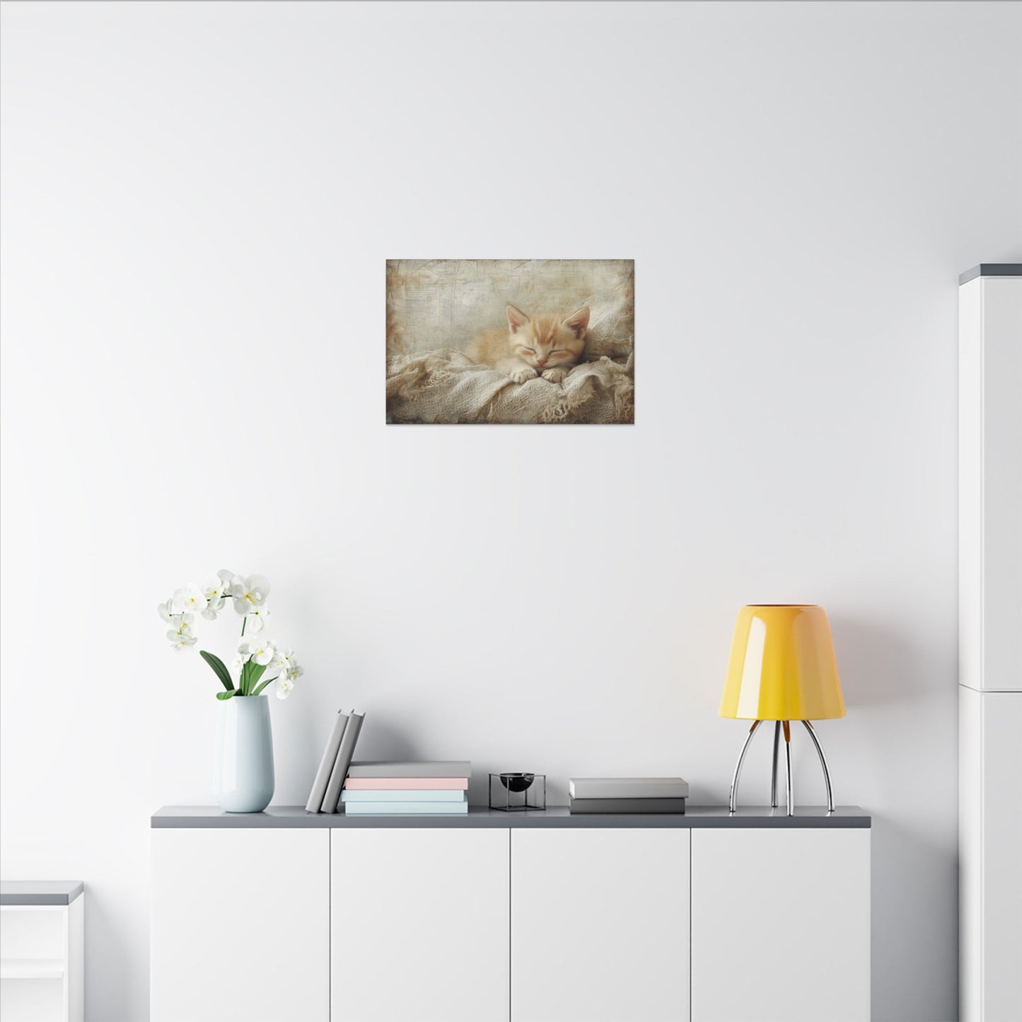 Cat Nap Canvas Wall Art