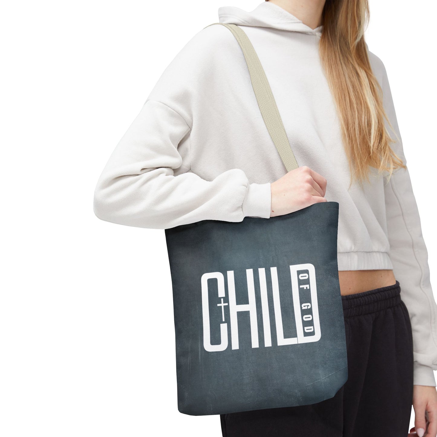 Child of God Blue Tote Bag