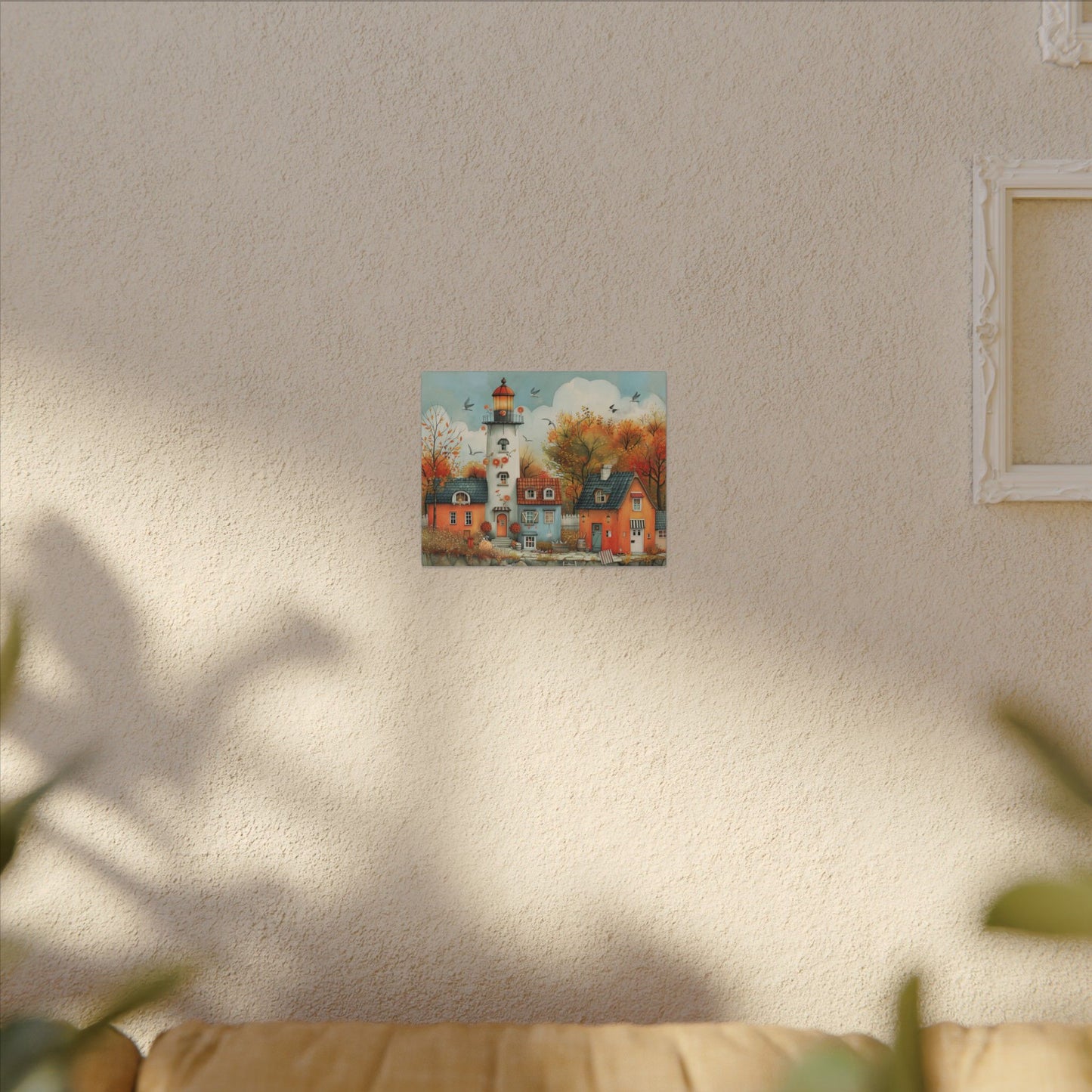 Charming Fall Village Canvas Collection #8