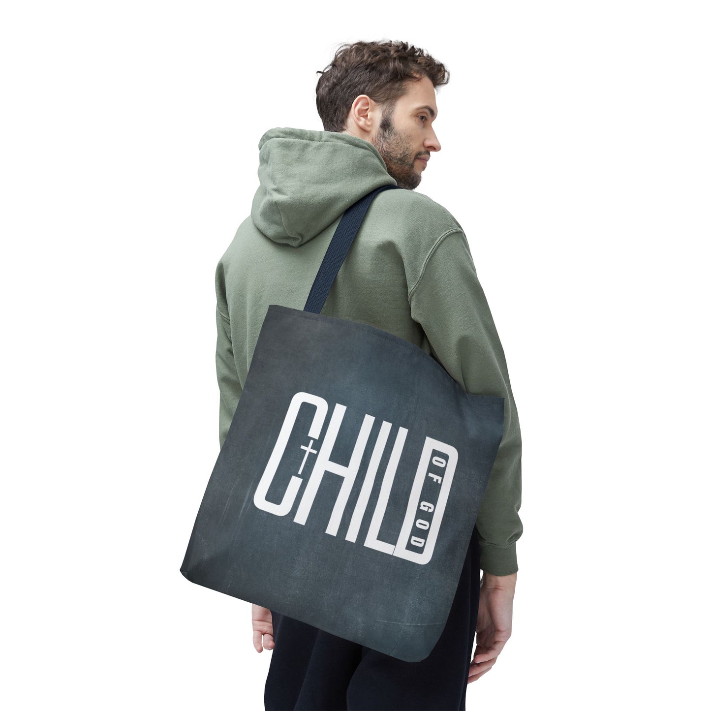 Child of God Blue Tote Bag