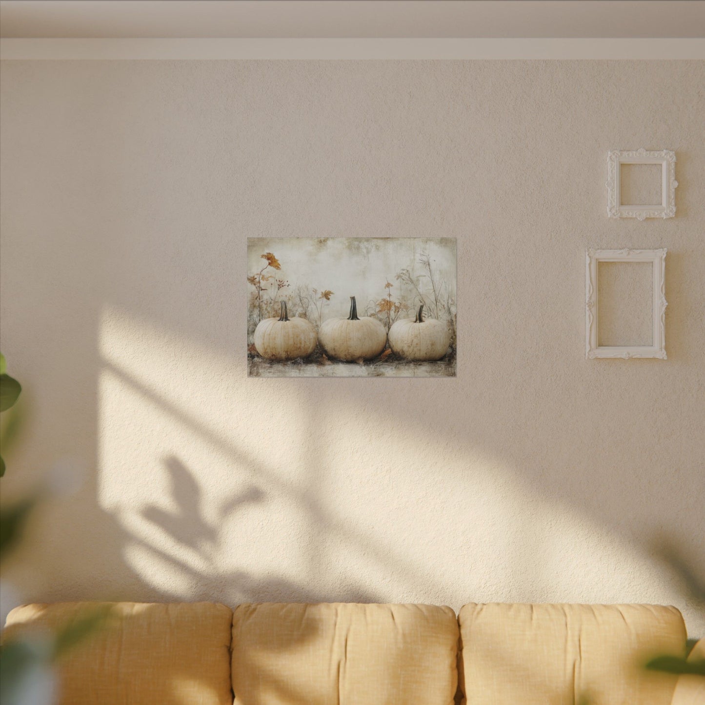 Pumpkin Trio Canvas Wall Art