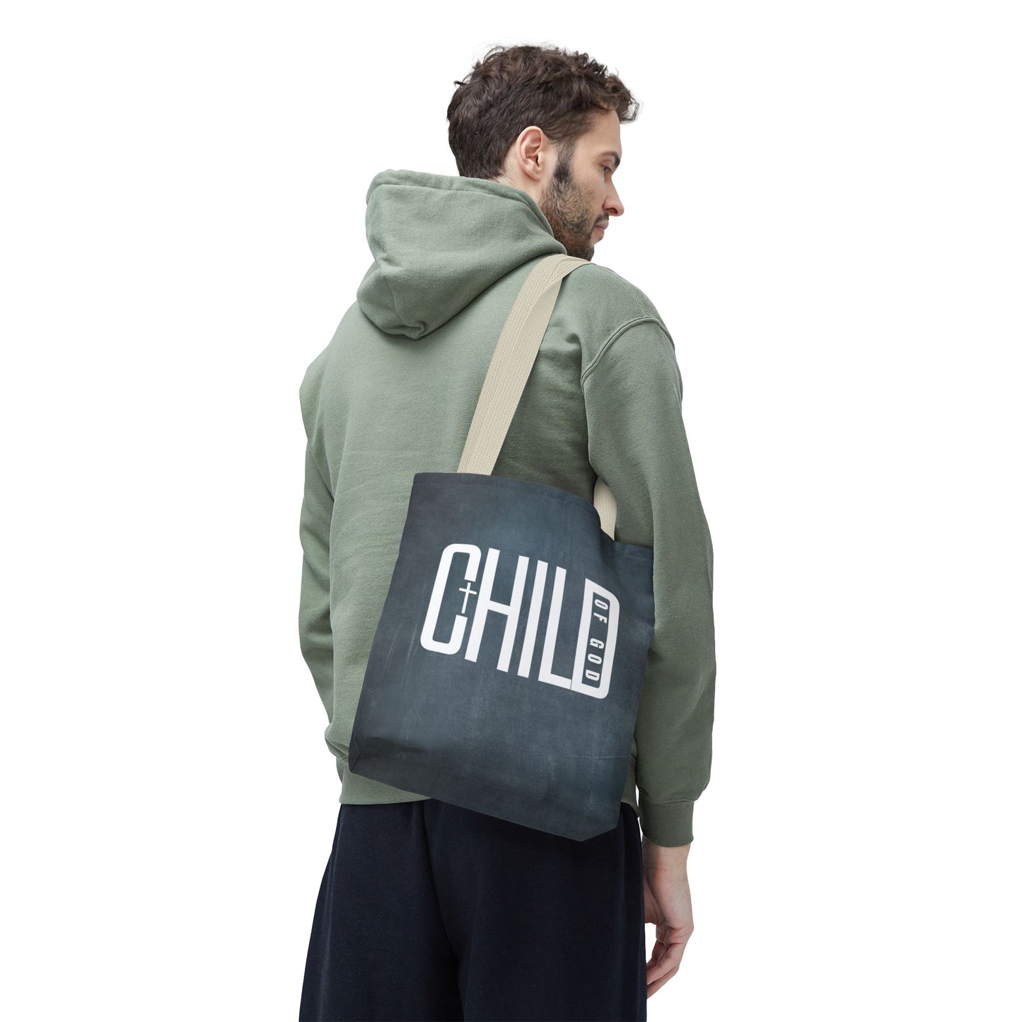Child of God Blue Tote Bag