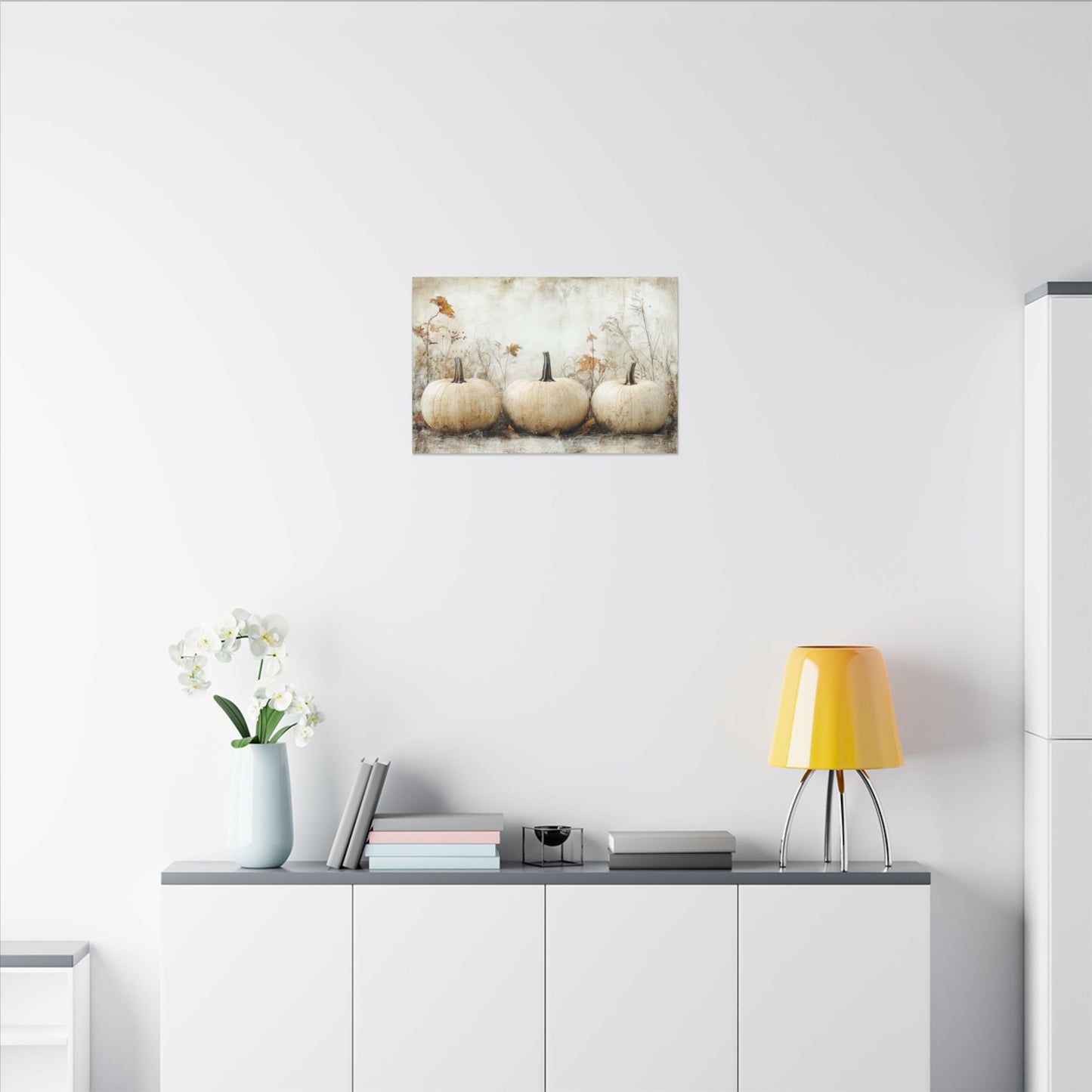 Pumpkin Trio Canvas Wall Art