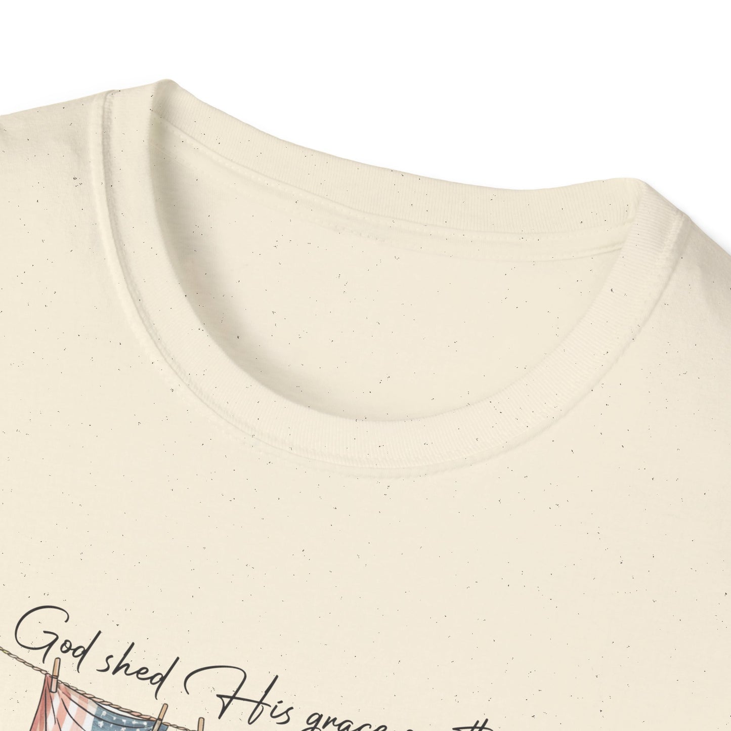 God Shed His Grace Softstyle T-Shirt