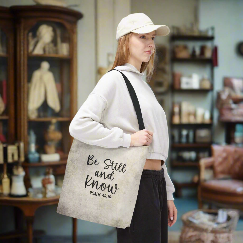 Be Still and Know Tote Bag