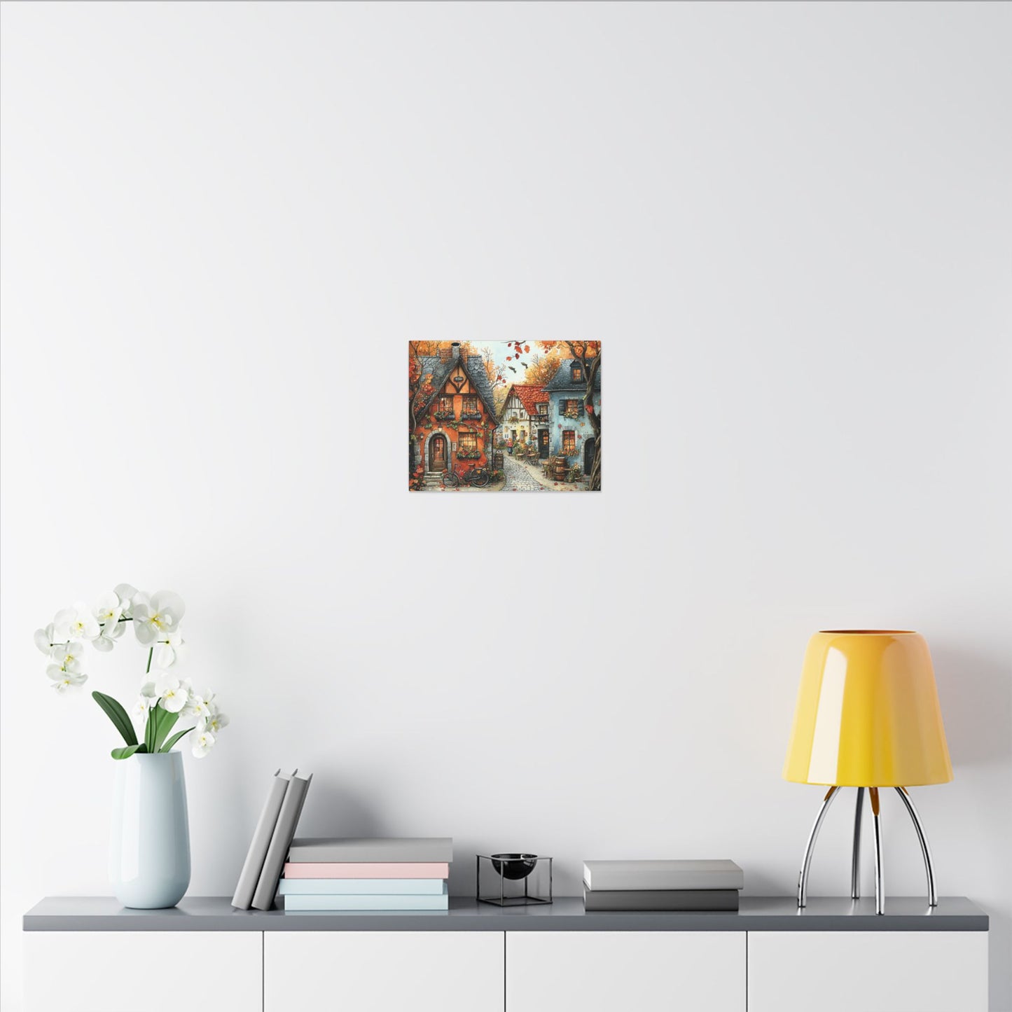 Charming Fall Village Canvas Collection #5