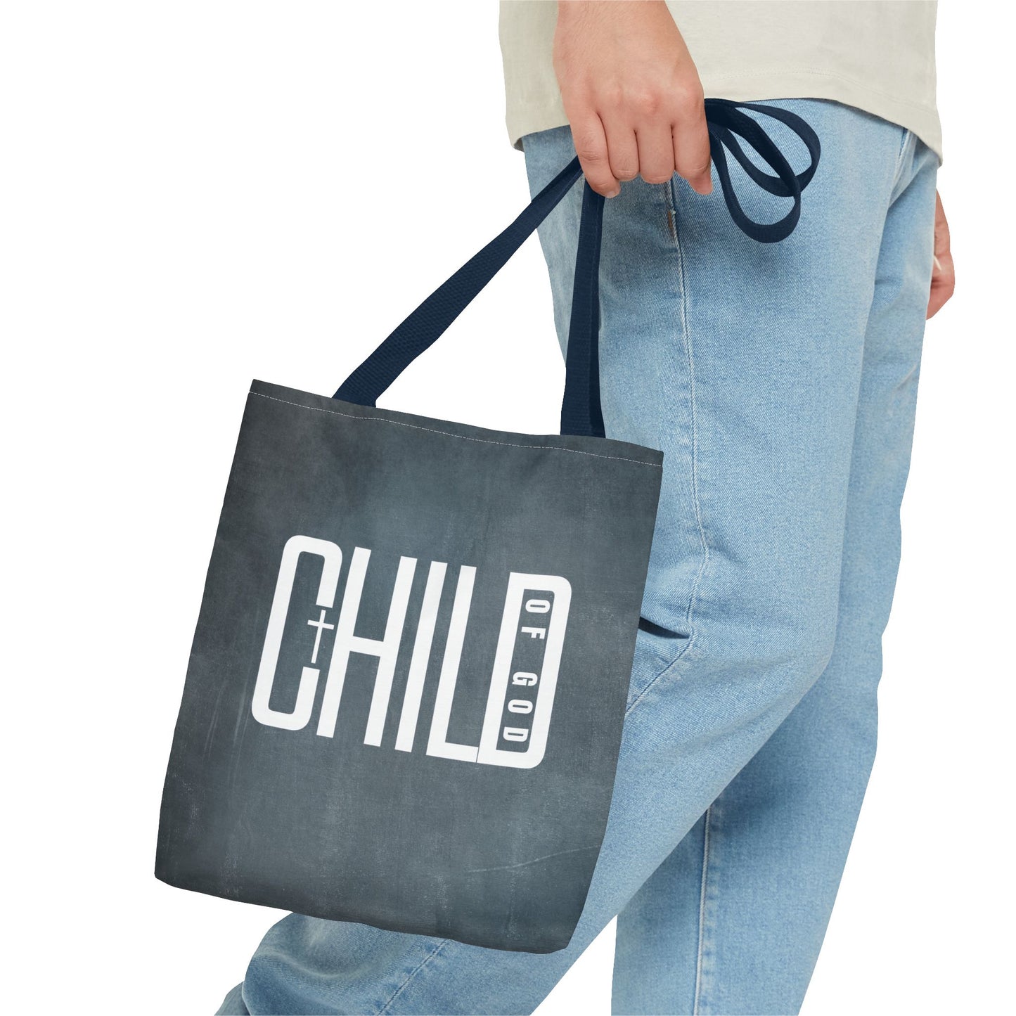 Child of God Blue Tote Bag