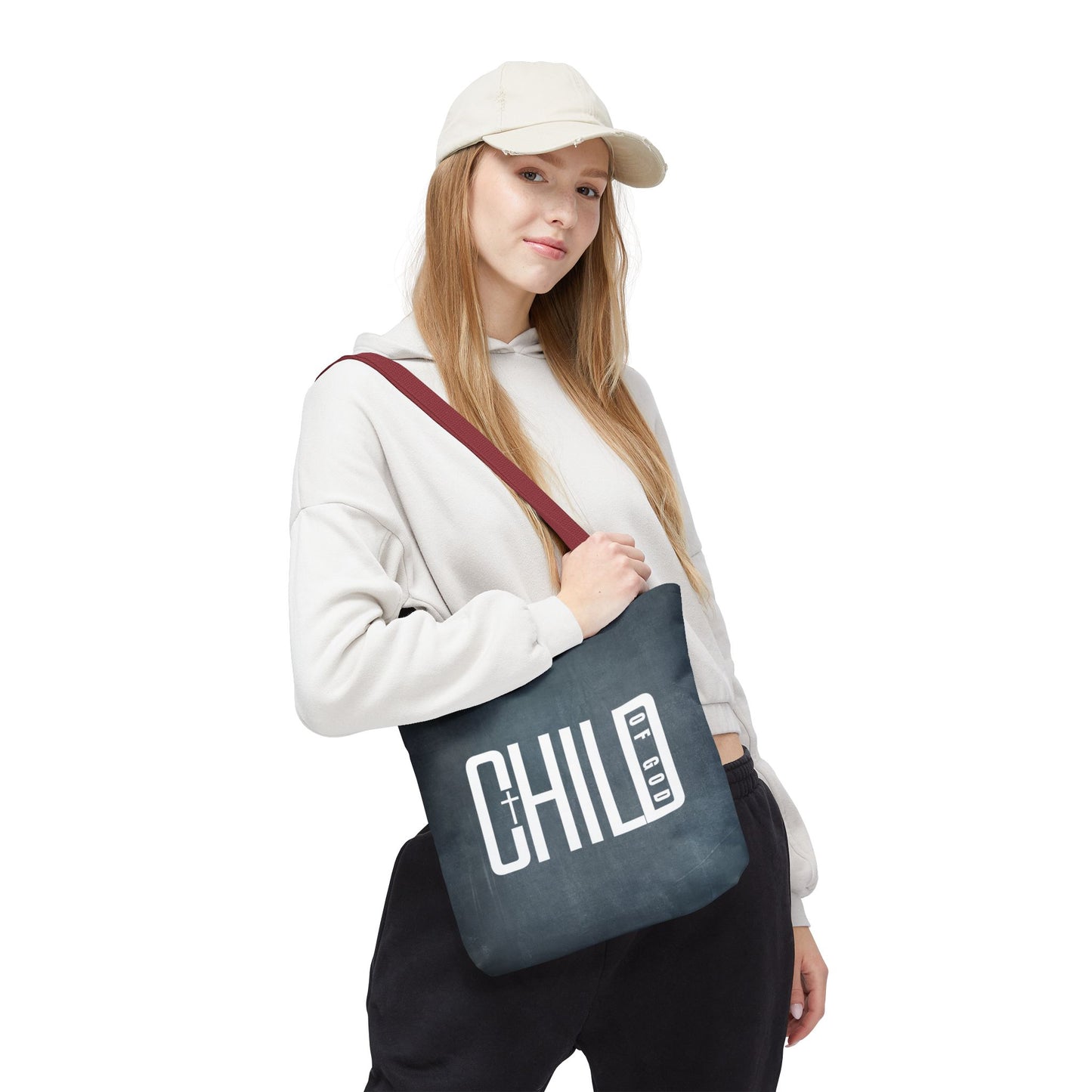 Child of God Blue Tote Bag
