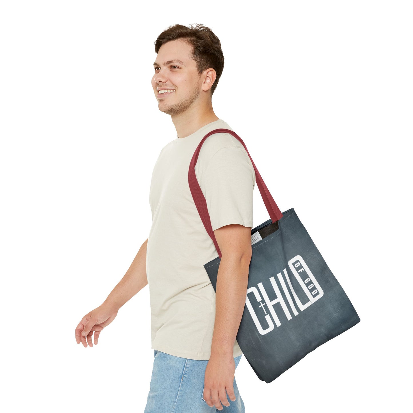 Child of God Blue Tote Bag