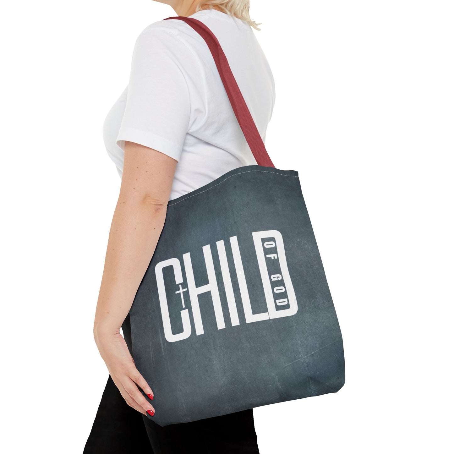 Child of God Blue Tote Bag