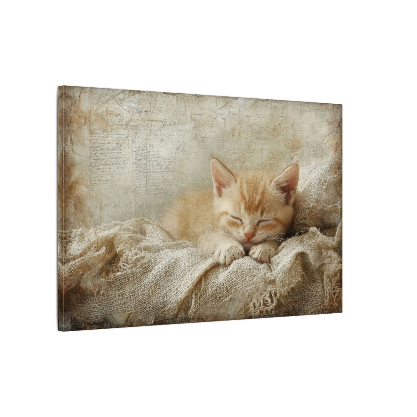 Cat Nap Canvas Wall Art
