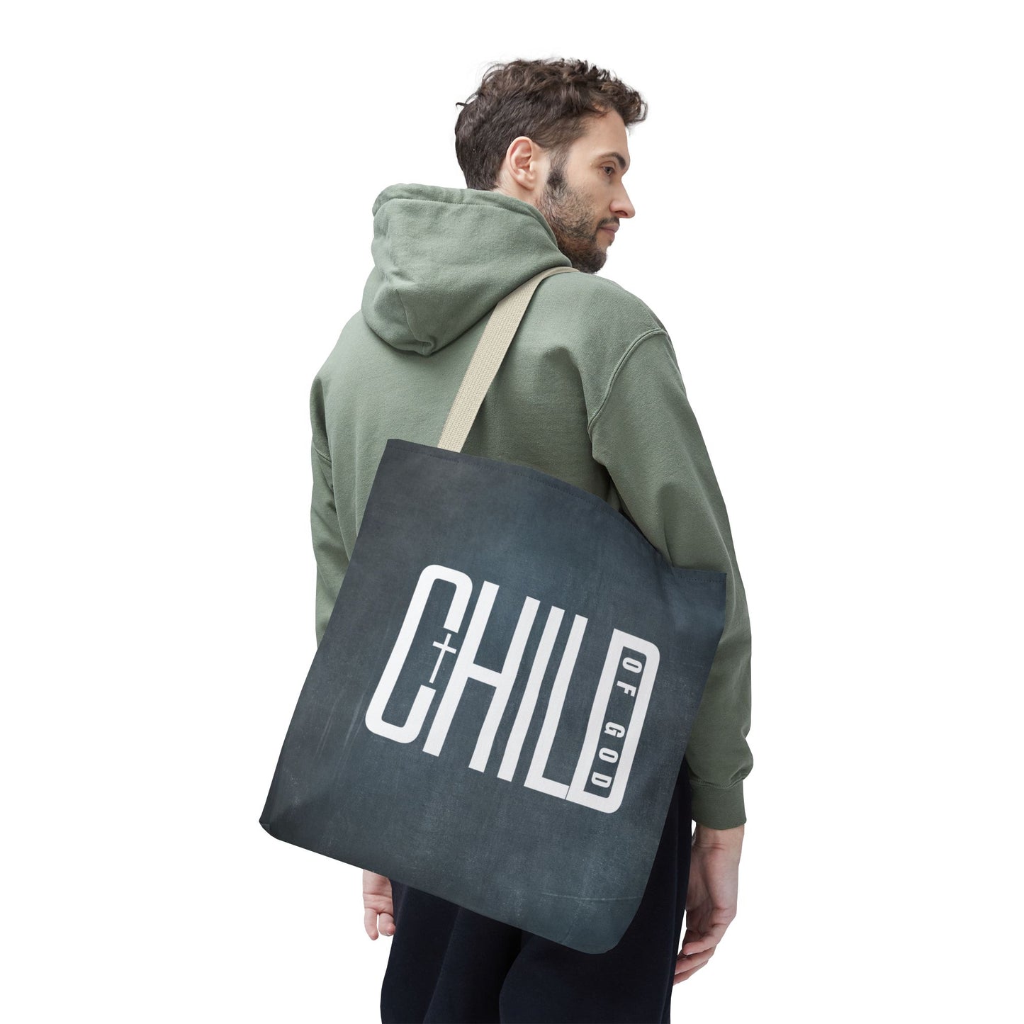 Child of God Blue Tote Bag