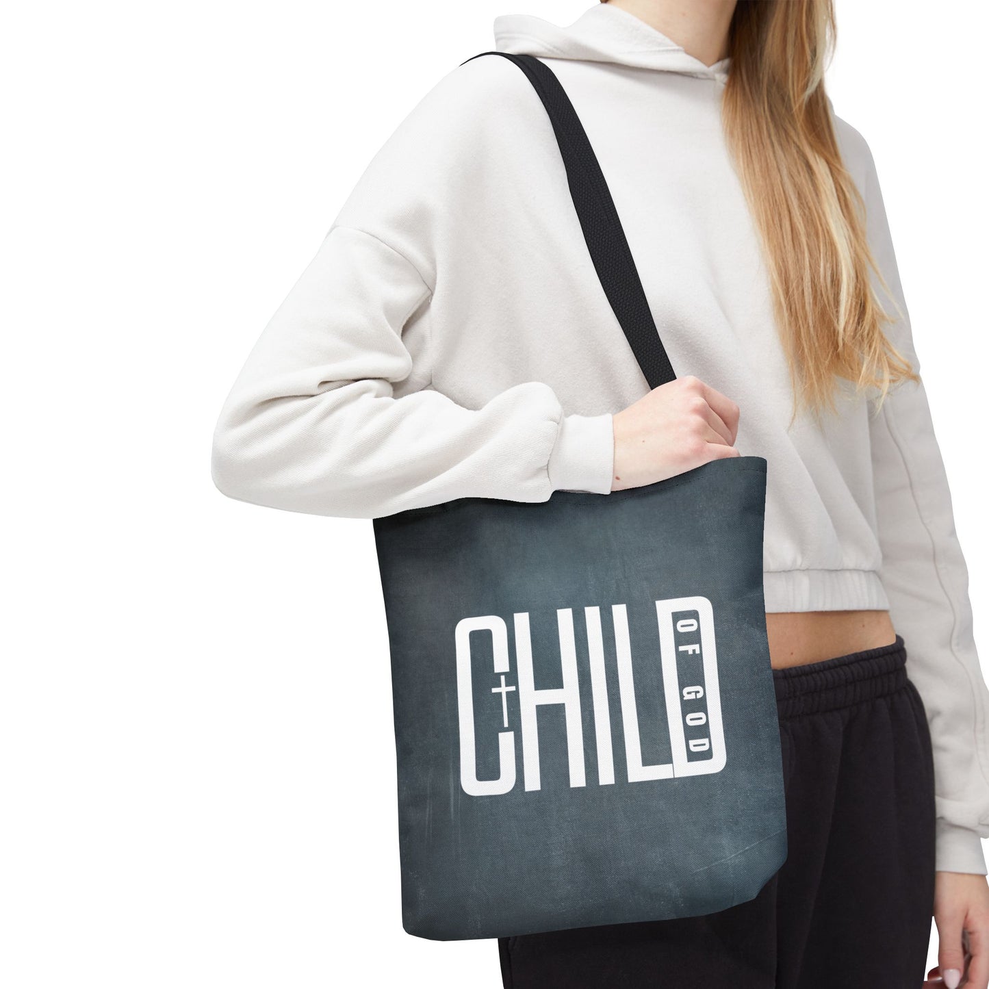 Child of God Blue Tote Bag