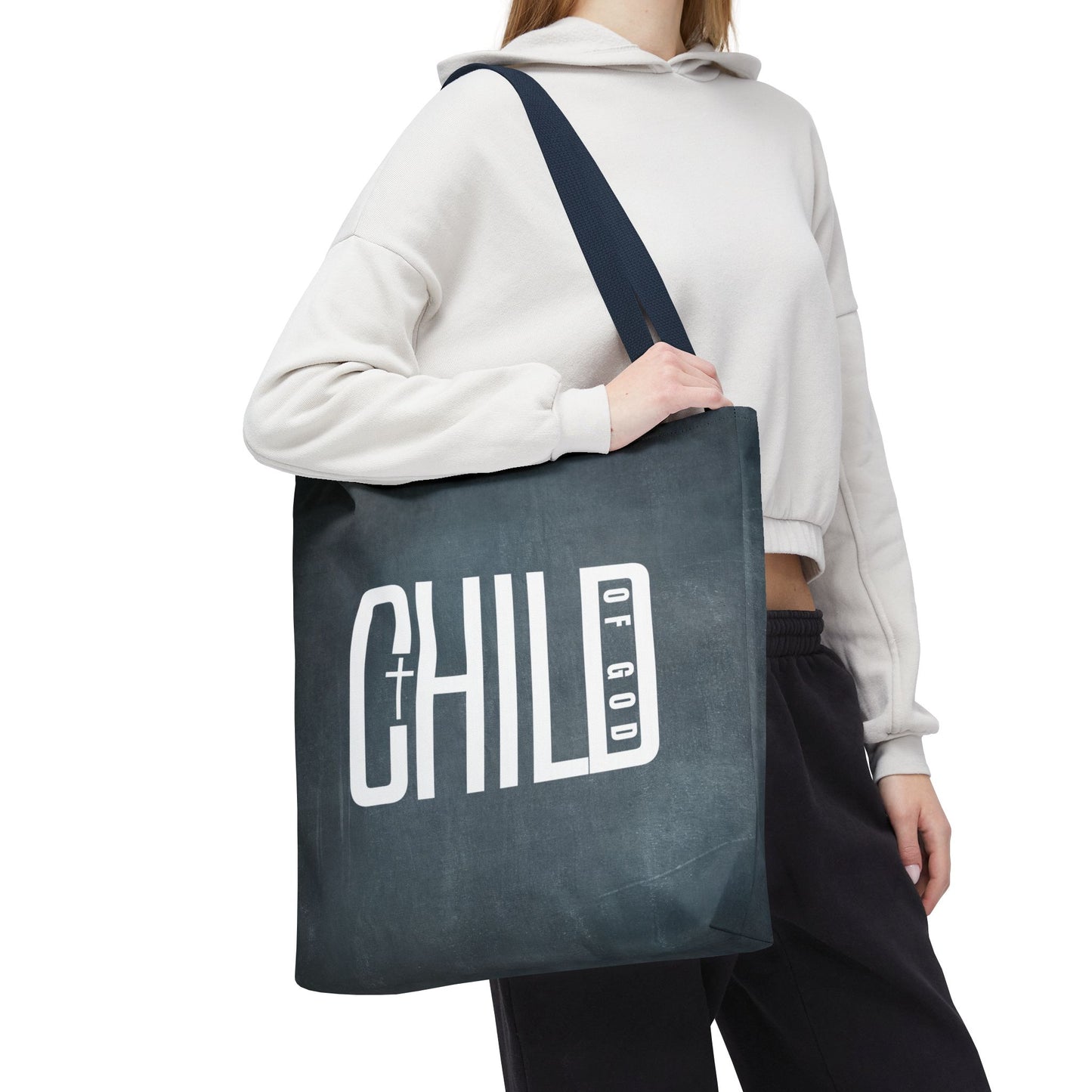 Child of God Blue Tote Bag