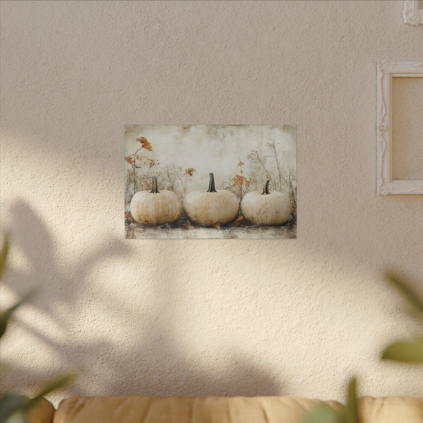 Pumpkin Trio Canvas Wall Art