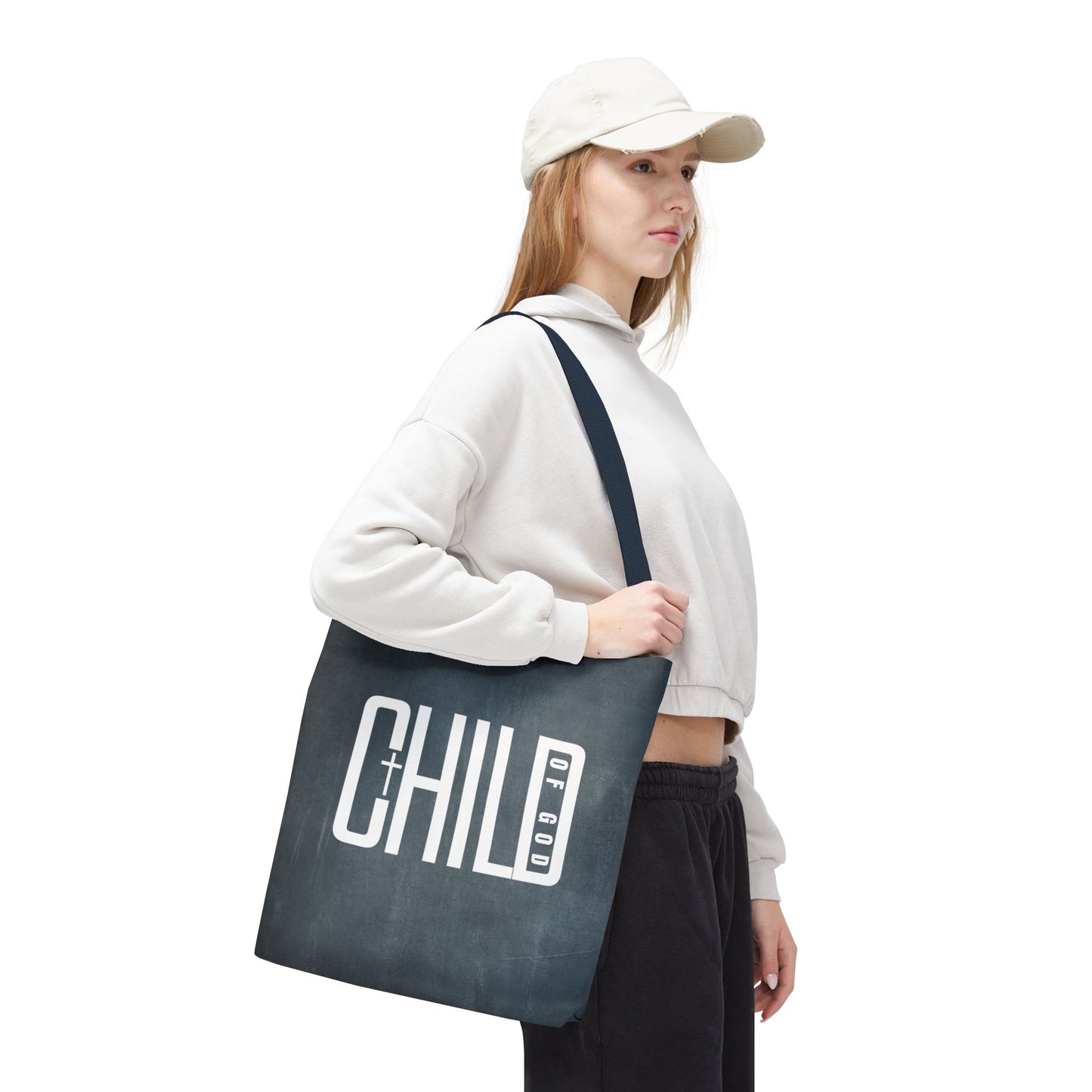 Child of God Blue Tote Bag
