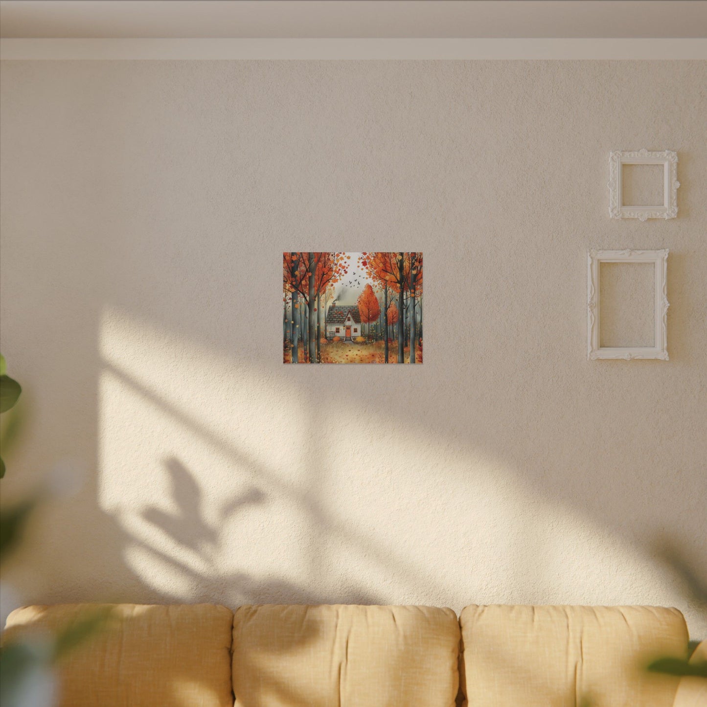 Charming Fall Village Canvas Collection #9