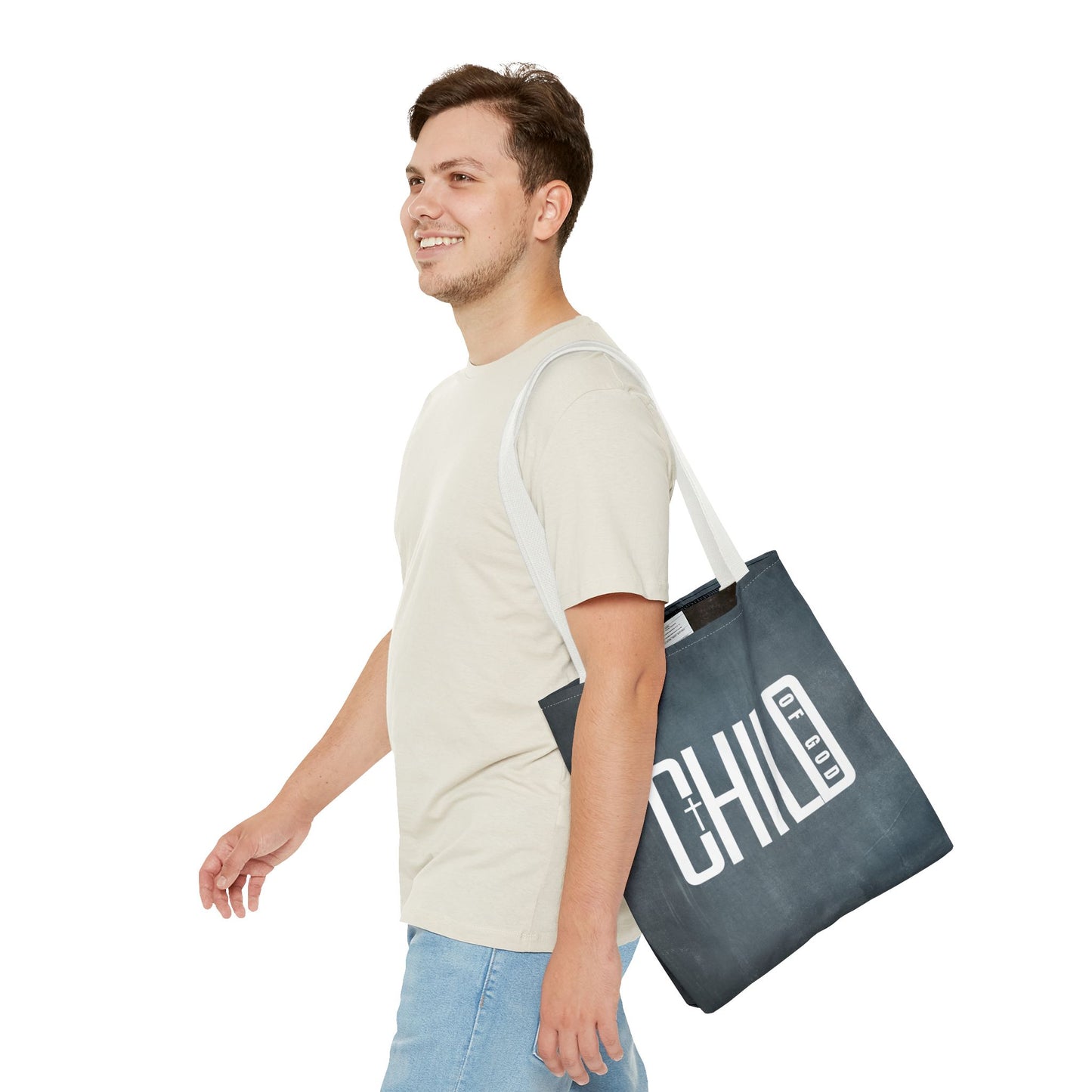 Child of God Blue Tote Bag
