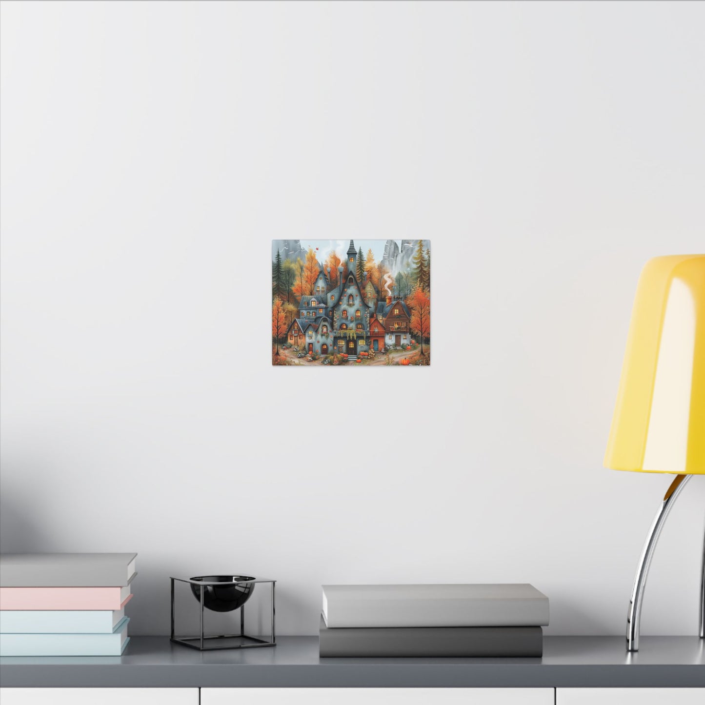 Charming Fall Village Canvas Collection #1