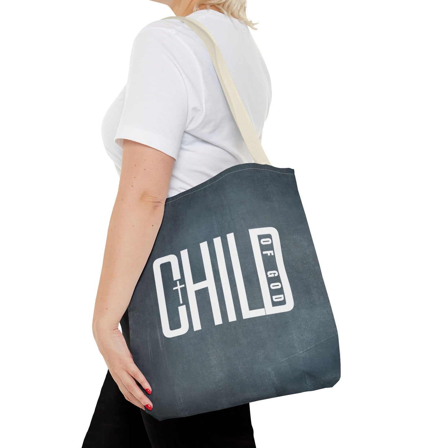 Child of God Blue Tote Bag