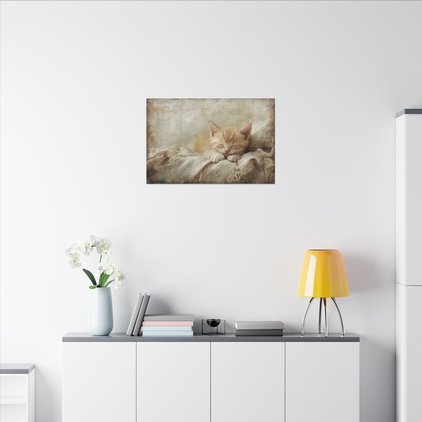 Cat Nap Canvas Wall Art