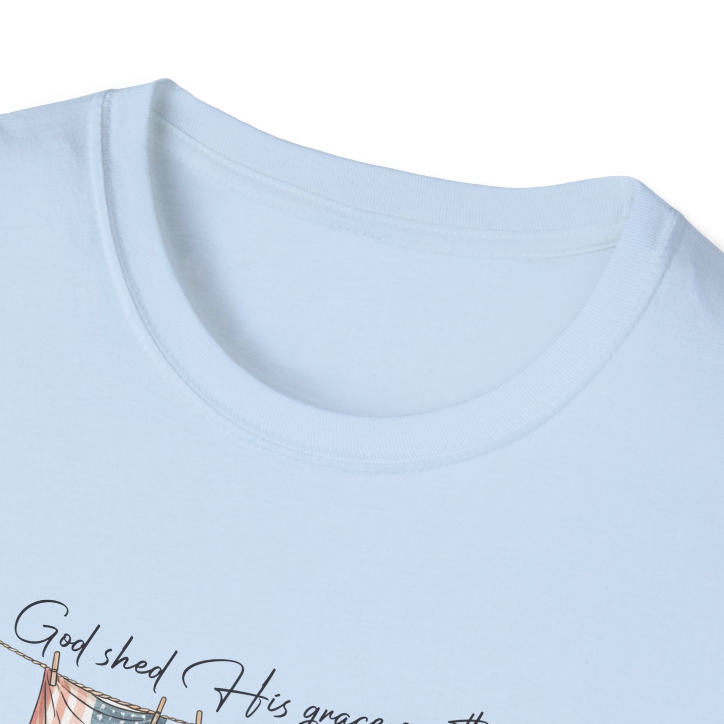 God Shed His Grace Softstyle T-Shirt