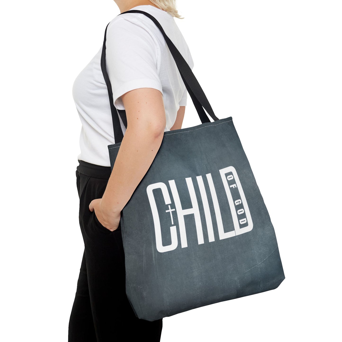 Child of God Blue Tote Bag
