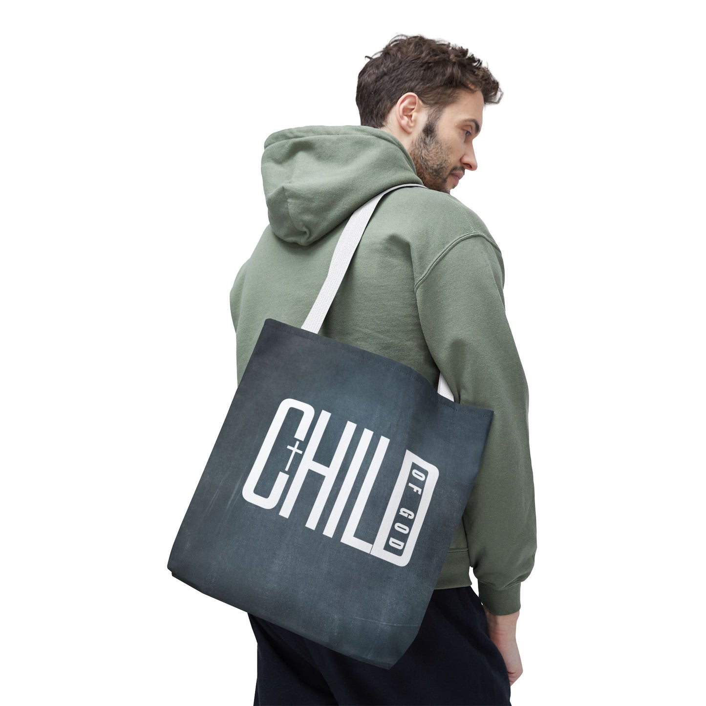Child of God Blue Tote Bag