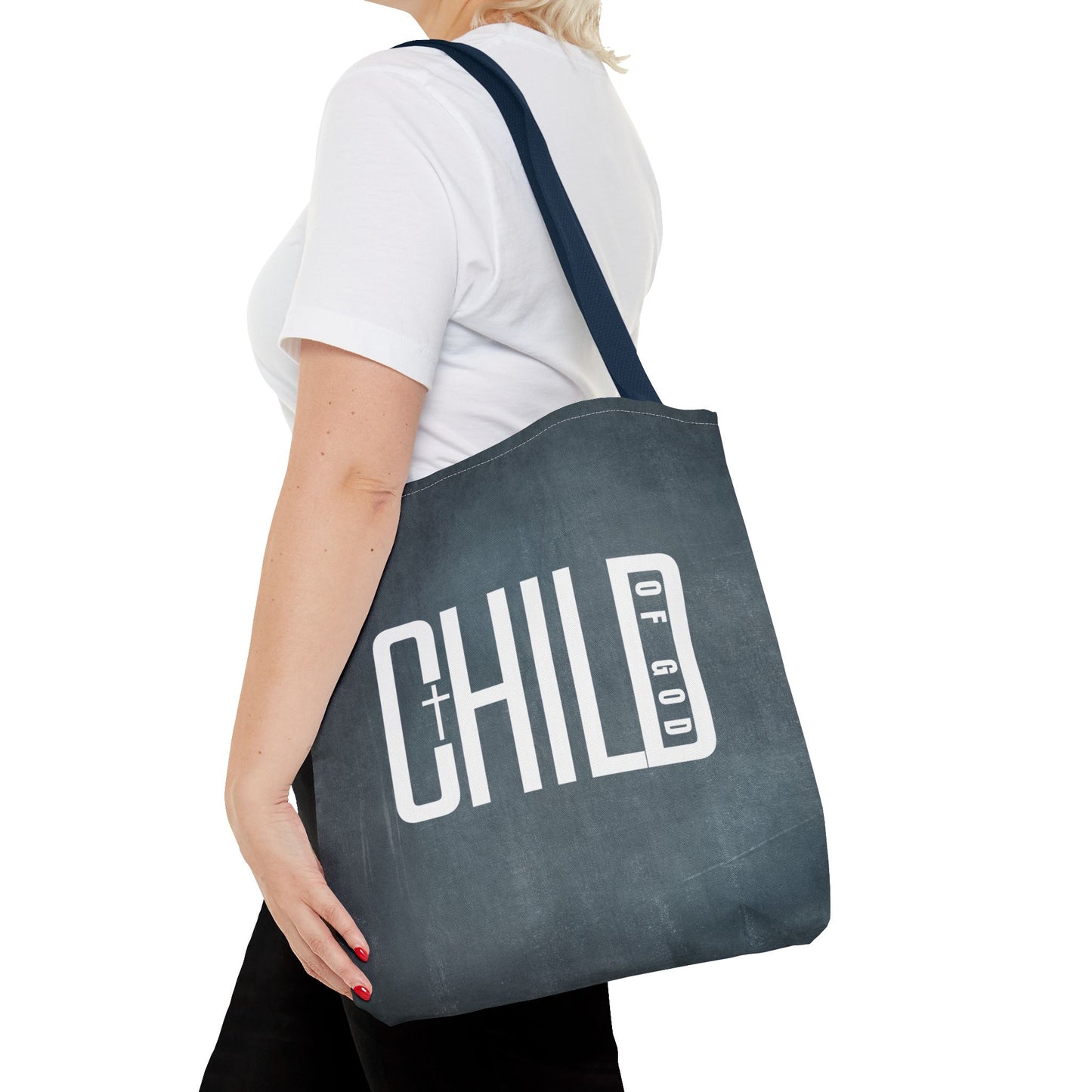 Child of God Blue Tote Bag