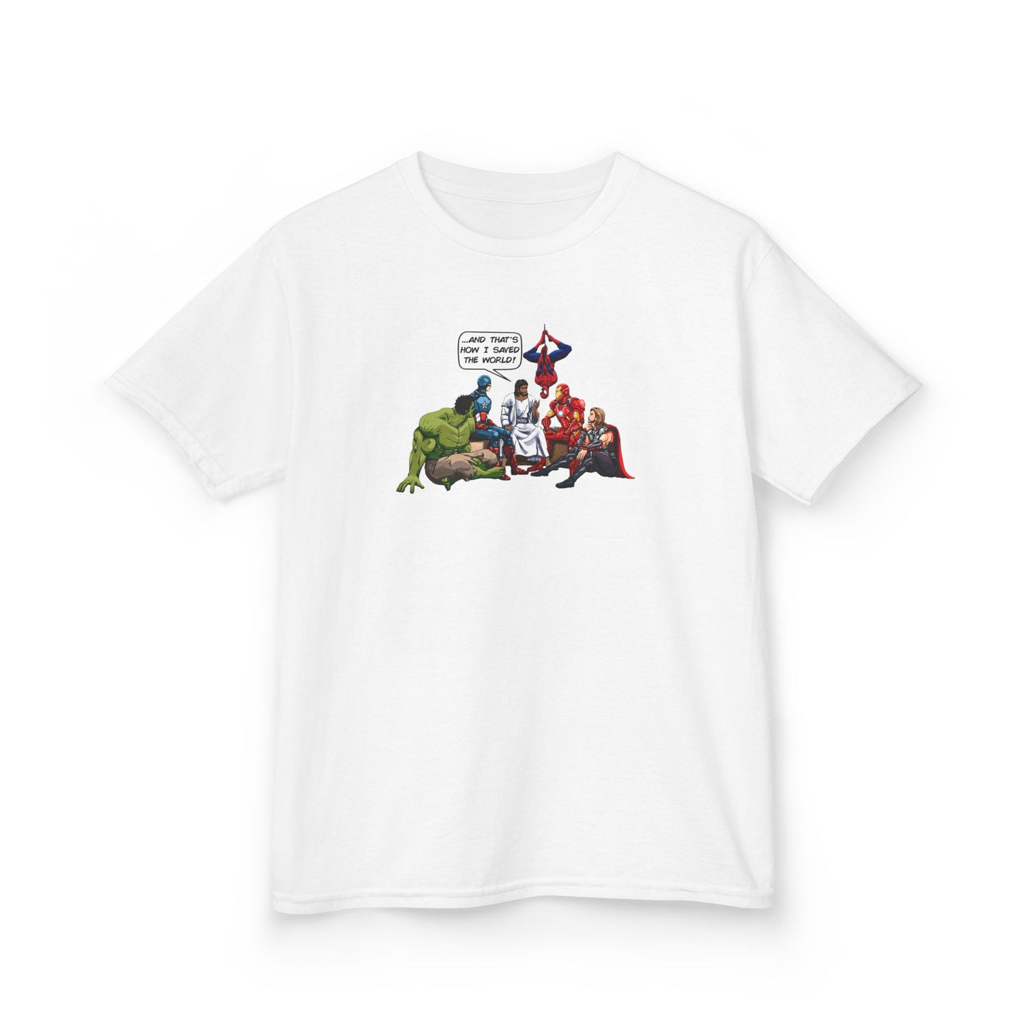 Jesus is the Superhero Kids Heavy Cotton™ Tee