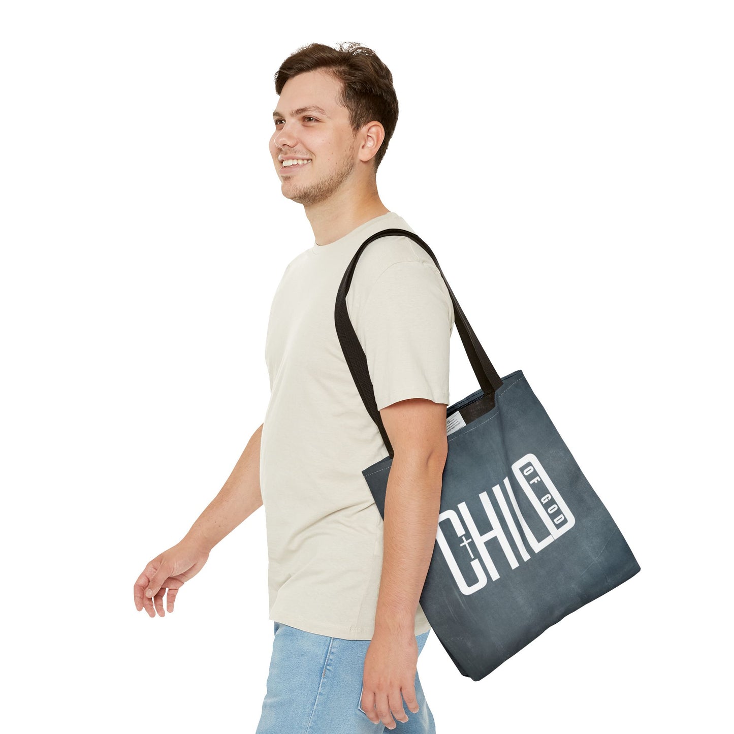 Child of God Blue Tote Bag