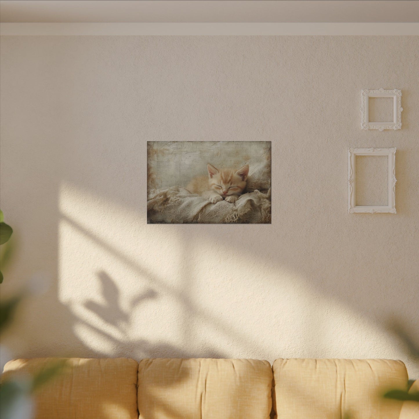 Cat Nap Canvas Wall Art