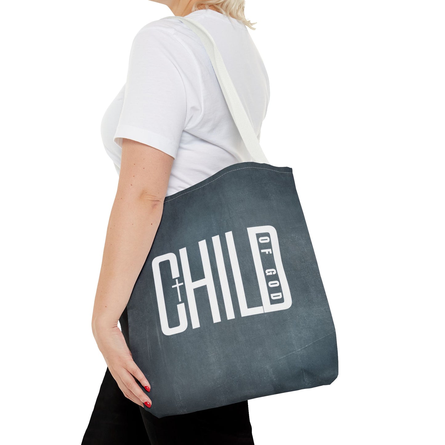Child of God Blue Tote Bag