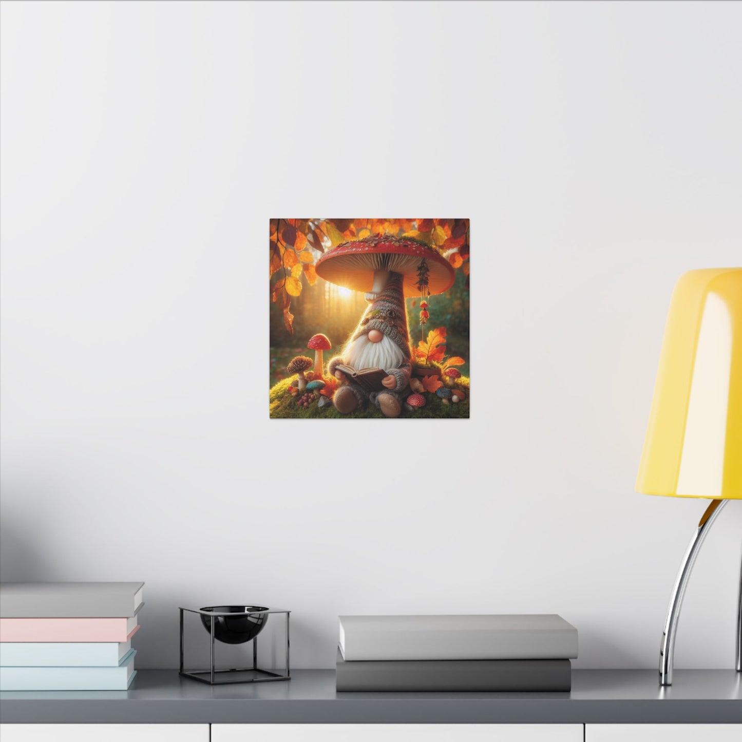 Autumn Gnome Canvas Wall Art