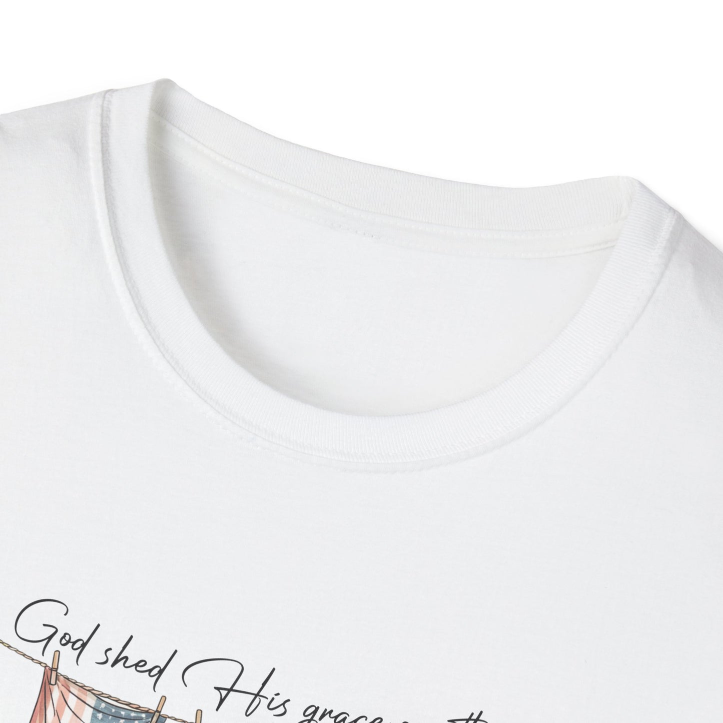 God Shed His Grace Softstyle T-Shirt