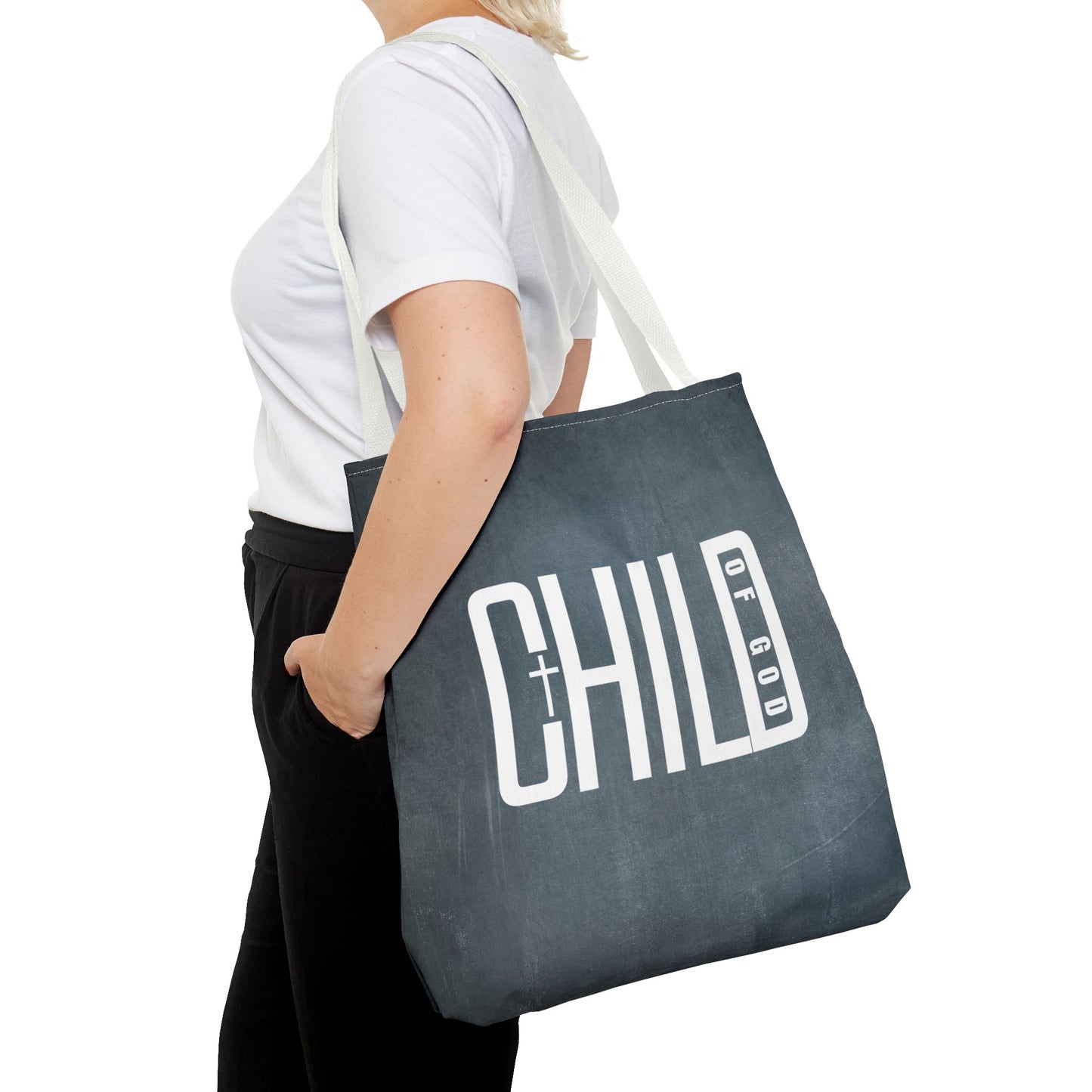 Child of God Blue Tote Bag