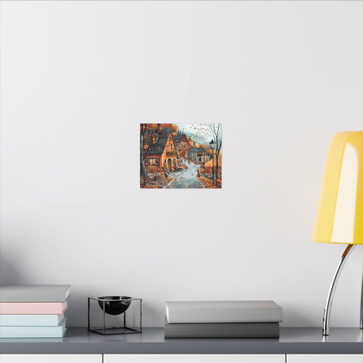 Charming Fall Village Canvas Collection #2