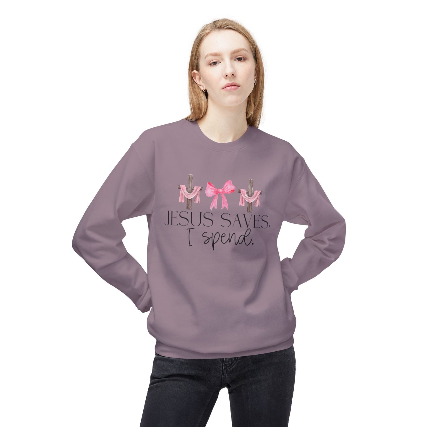 Jesus Saves I Spend Soft Style Sweatshirt